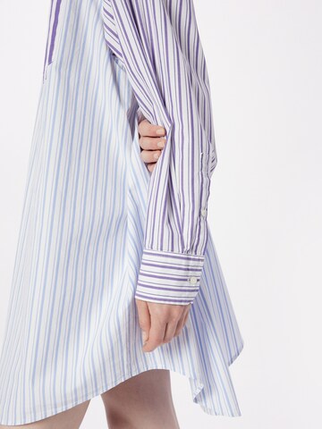 Tommy Jeans Košilové šaty – fialová