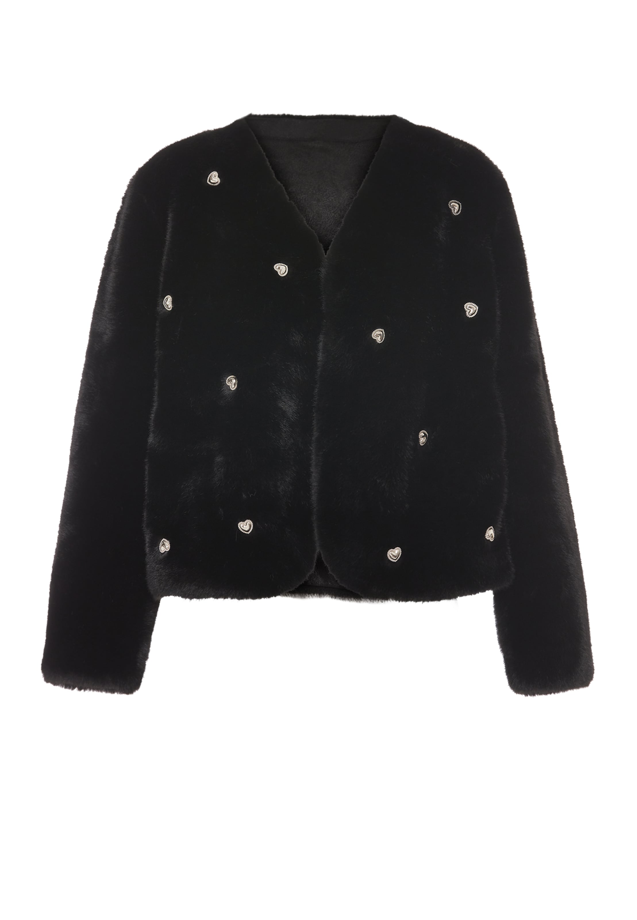 CARNEA - Casaco de malha em preto: frente