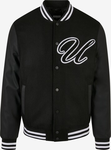 Urban Classics Overgangsjakke 'Big U' i sort: forside