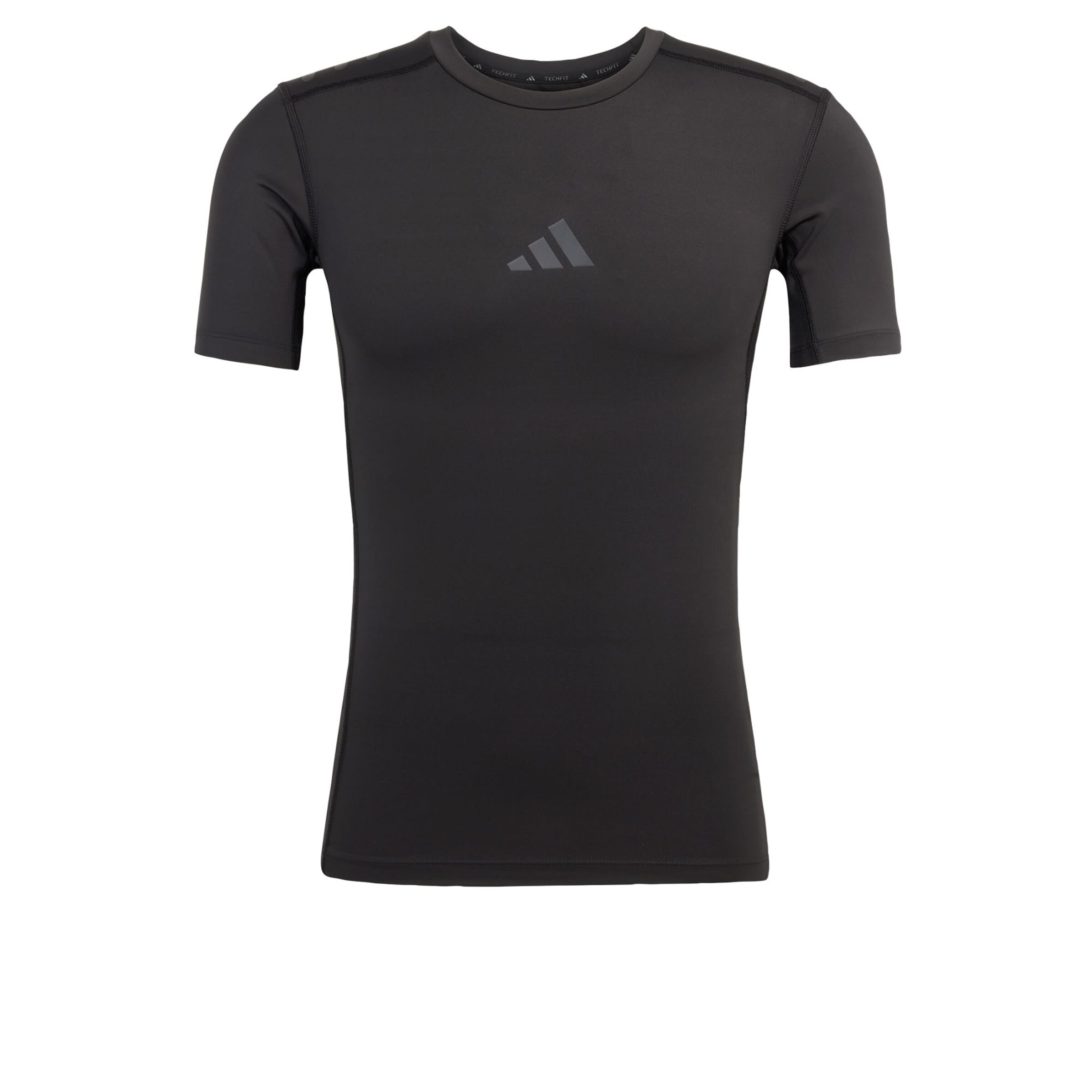 ADIDAS PERFORMANCE Funktionsshirt 'Techfit Control' in Schwarz: Vorderseite