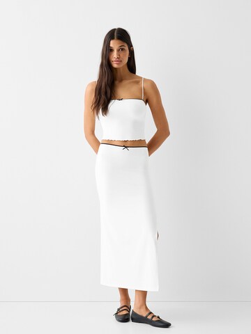 Jupe Bershka en blanc