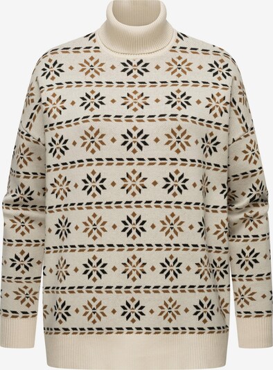 Ragwear Sweater 'Danika' in Cream / Light brown / Black, Item view
