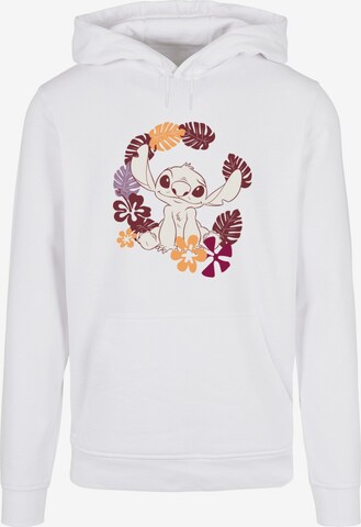 ABSOLUTE CULT Sweatshirt 'Lilo and Stitch - Aloha' in Wit: voorkant