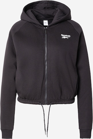 Reebok Sportssweatjakke 'HAVEN' i sort: forside