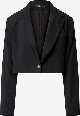 Nasty Gal Blazer in Black: front