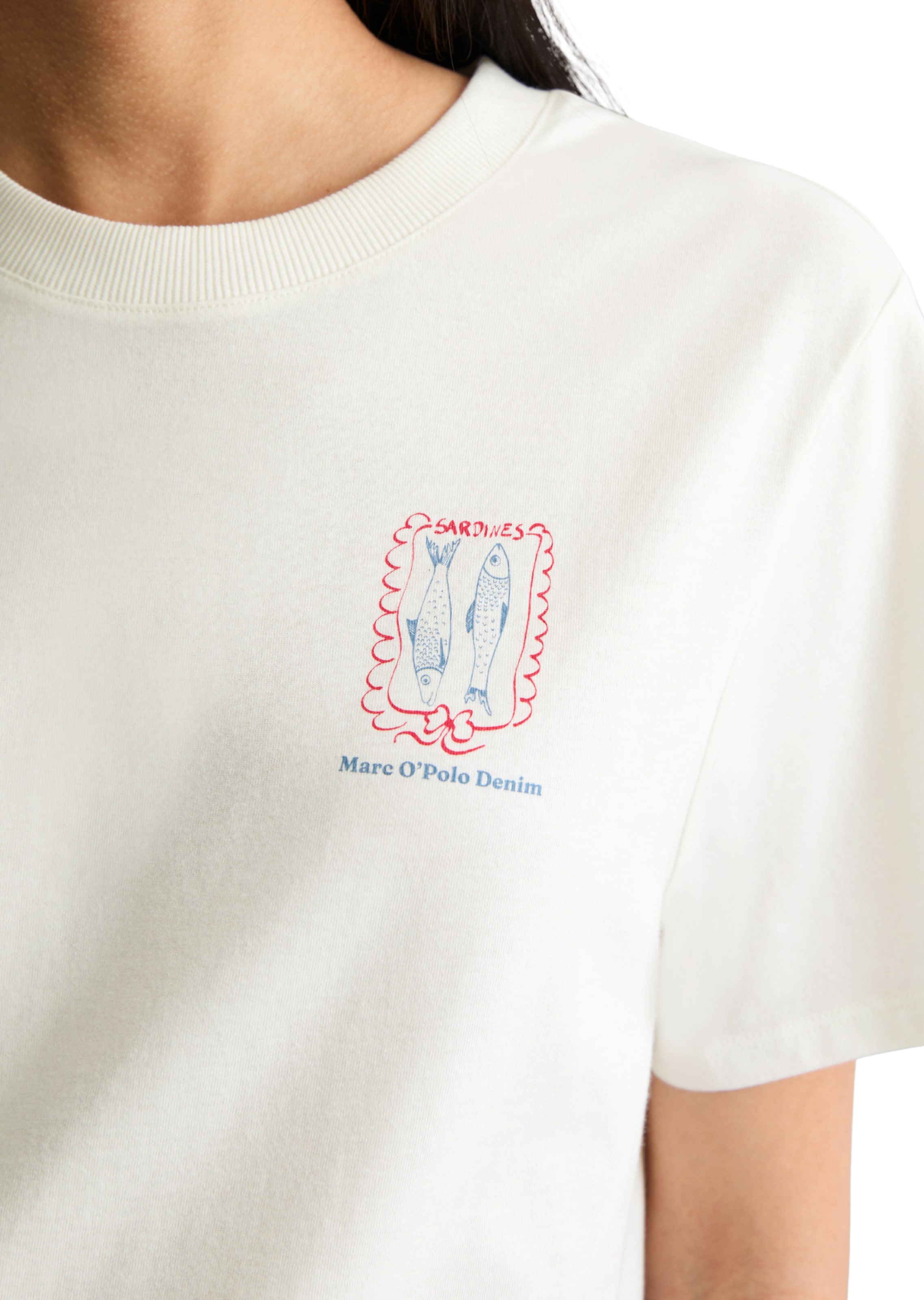 T-shirt Marc O'Polo DENIM en blanc