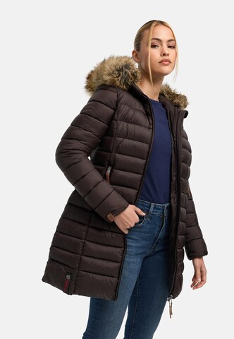 MARIKOO Winter coat ' Rose-Stepp ' in Brown