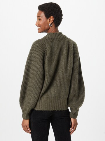 Gina Tricot Knit Cardigan 'Kim' in Green