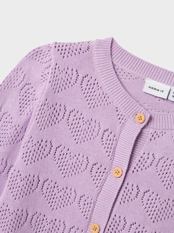 Cardigan NAME IT en violet