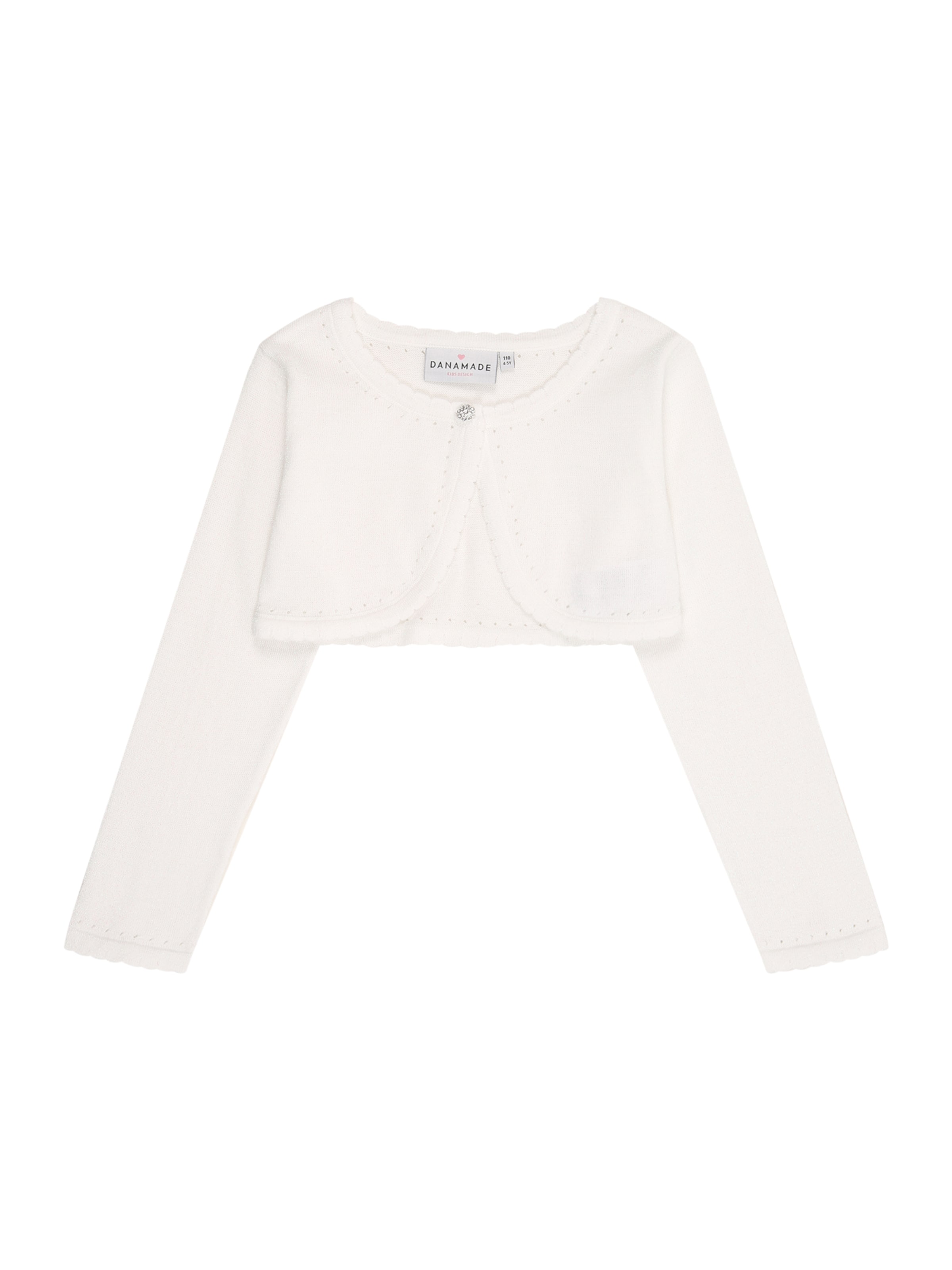 Danamade Knit cardigan in White: front