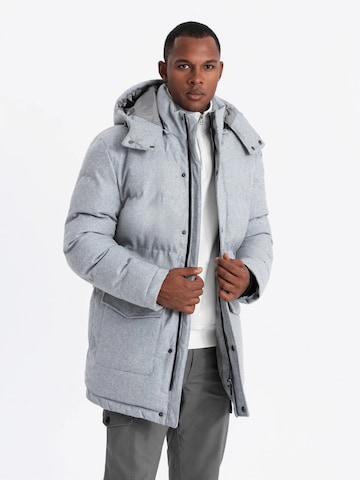 Ombre Winter jacket 'OM-JALJ-0201' in Grey