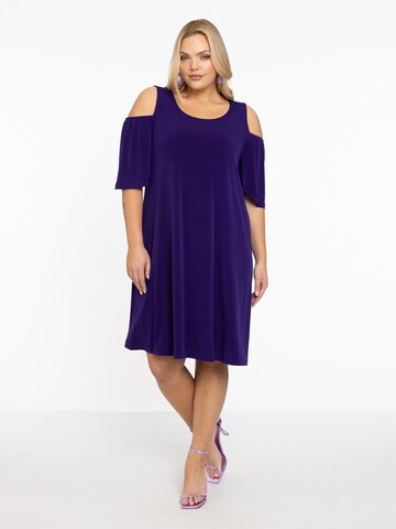 Yoek Dress in Purple