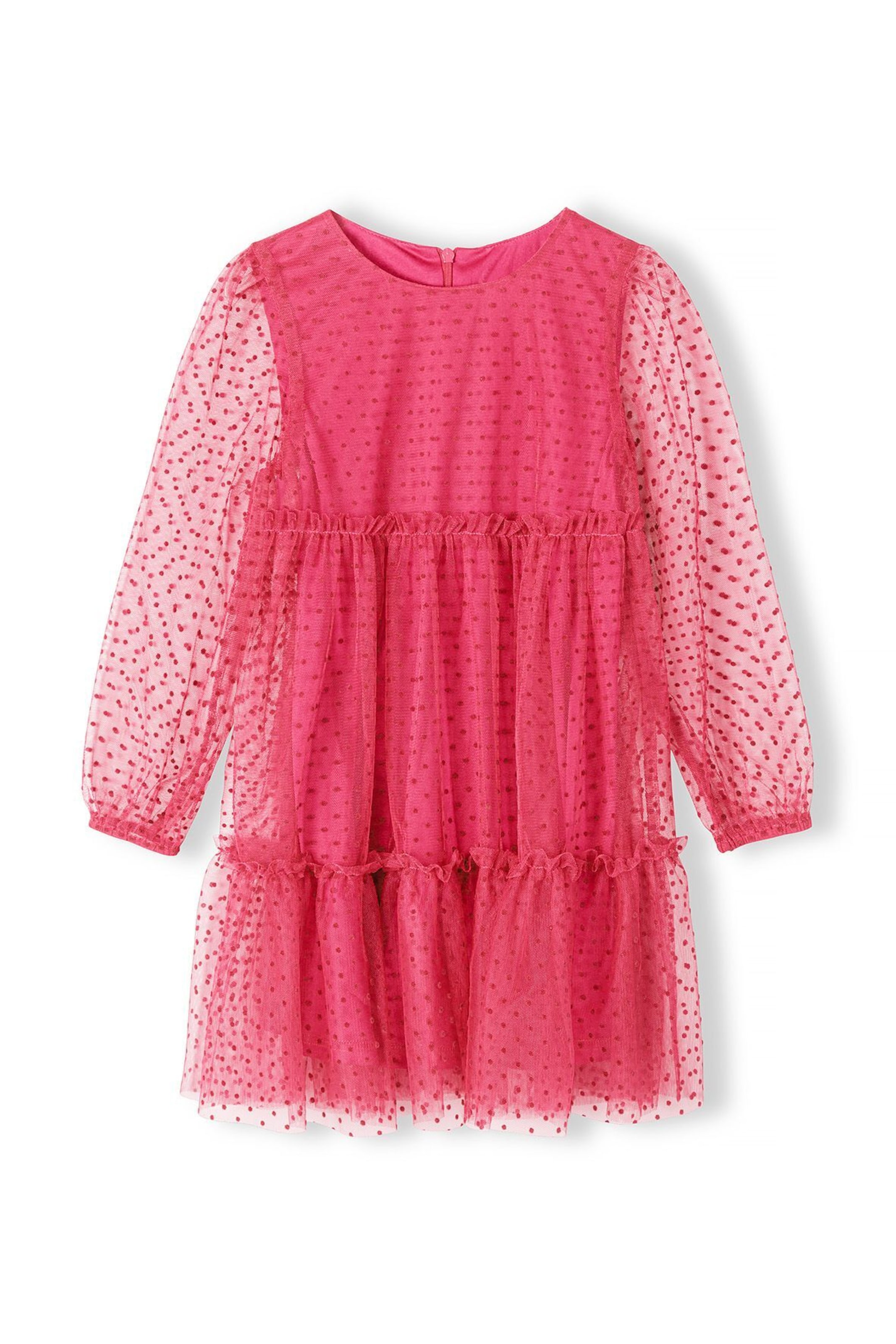 MINOTI Платье в Ярко-розовый: спереди