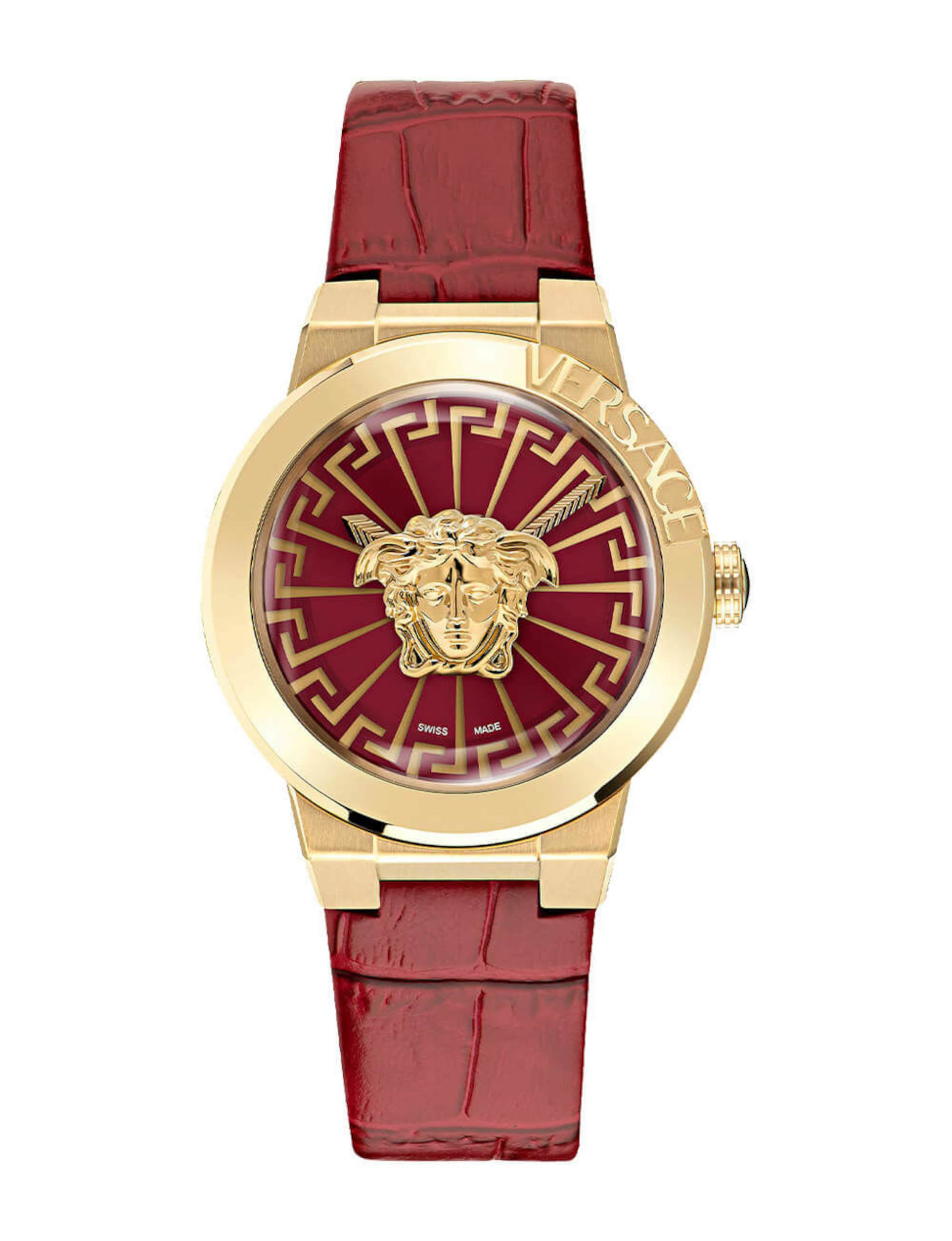 VERSACE Analoog horloge in de kleur Goud / Rood, Productweergave