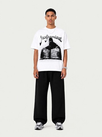 Farfromlove Shirt 'HOOD TEE (BOXY FIT)' in Wit