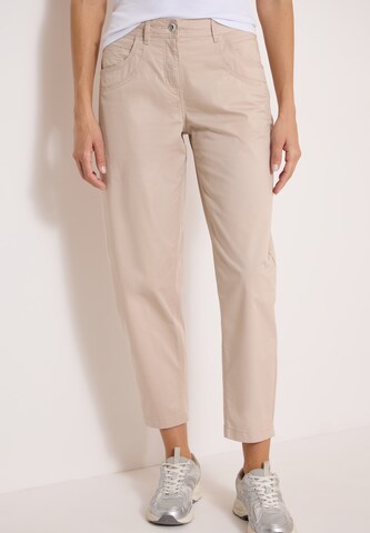 CECIL Barrel Pants in Beige: front