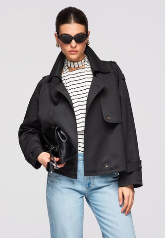 Ombre Tussenjas 'OW-JANP-0120' in Zwart: voorkant