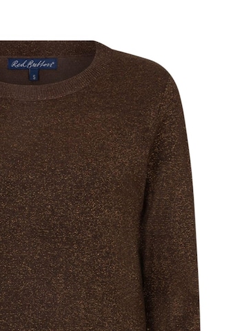 Red Button Knitted top 'RB sweet sparkle brown' in Brown