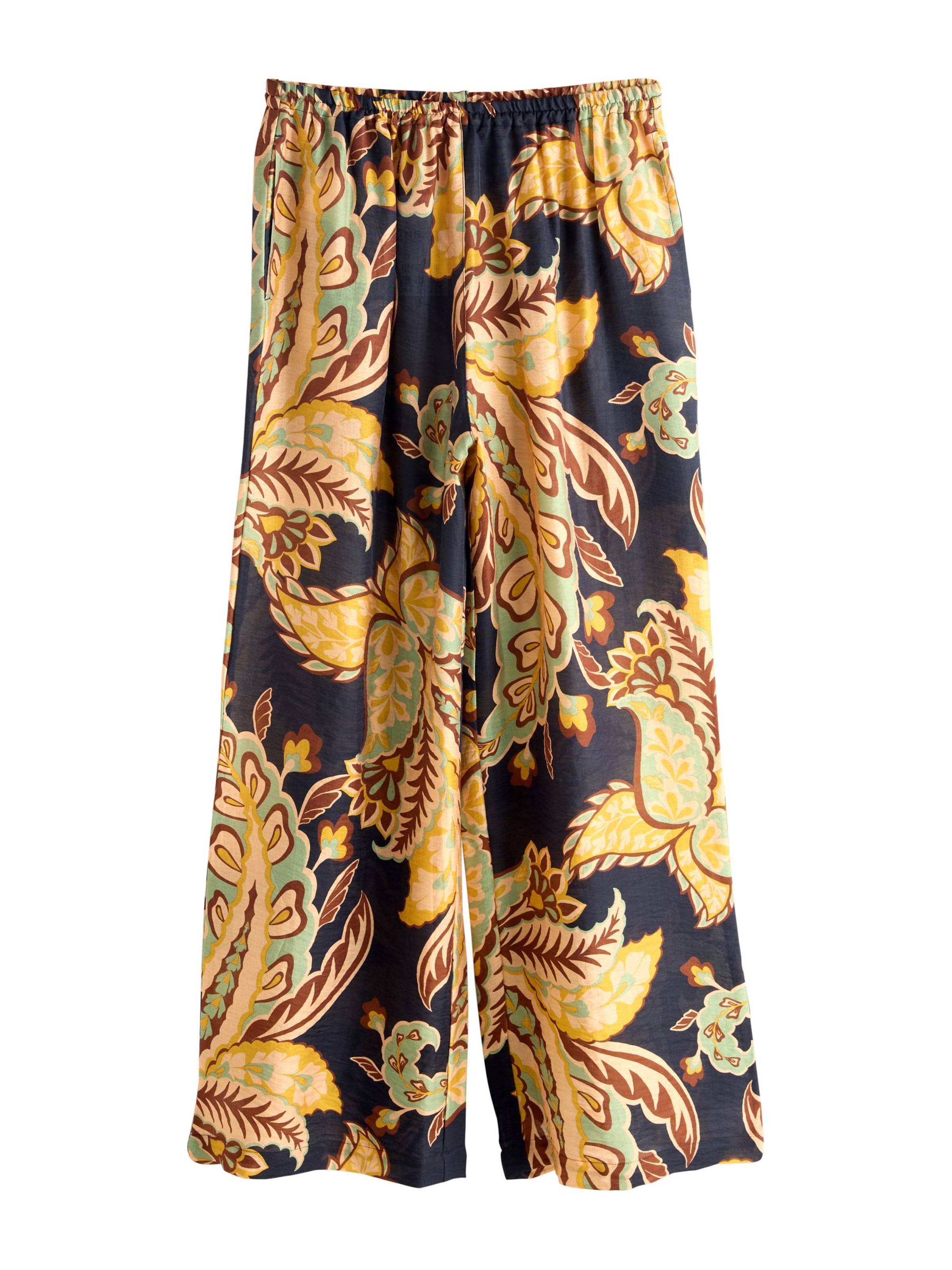 Next Broek in de kleur Bruin / Lichtgeel / Pastelgroen / Zwart, Productweergave