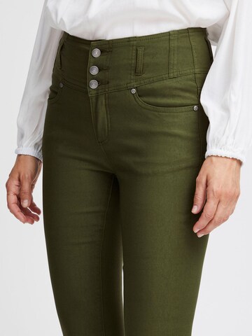 Fransa - Skinny Pantalón 'ZALIN' en verde