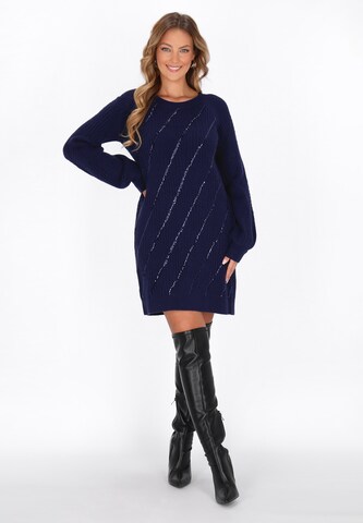 faina Dress in Blue