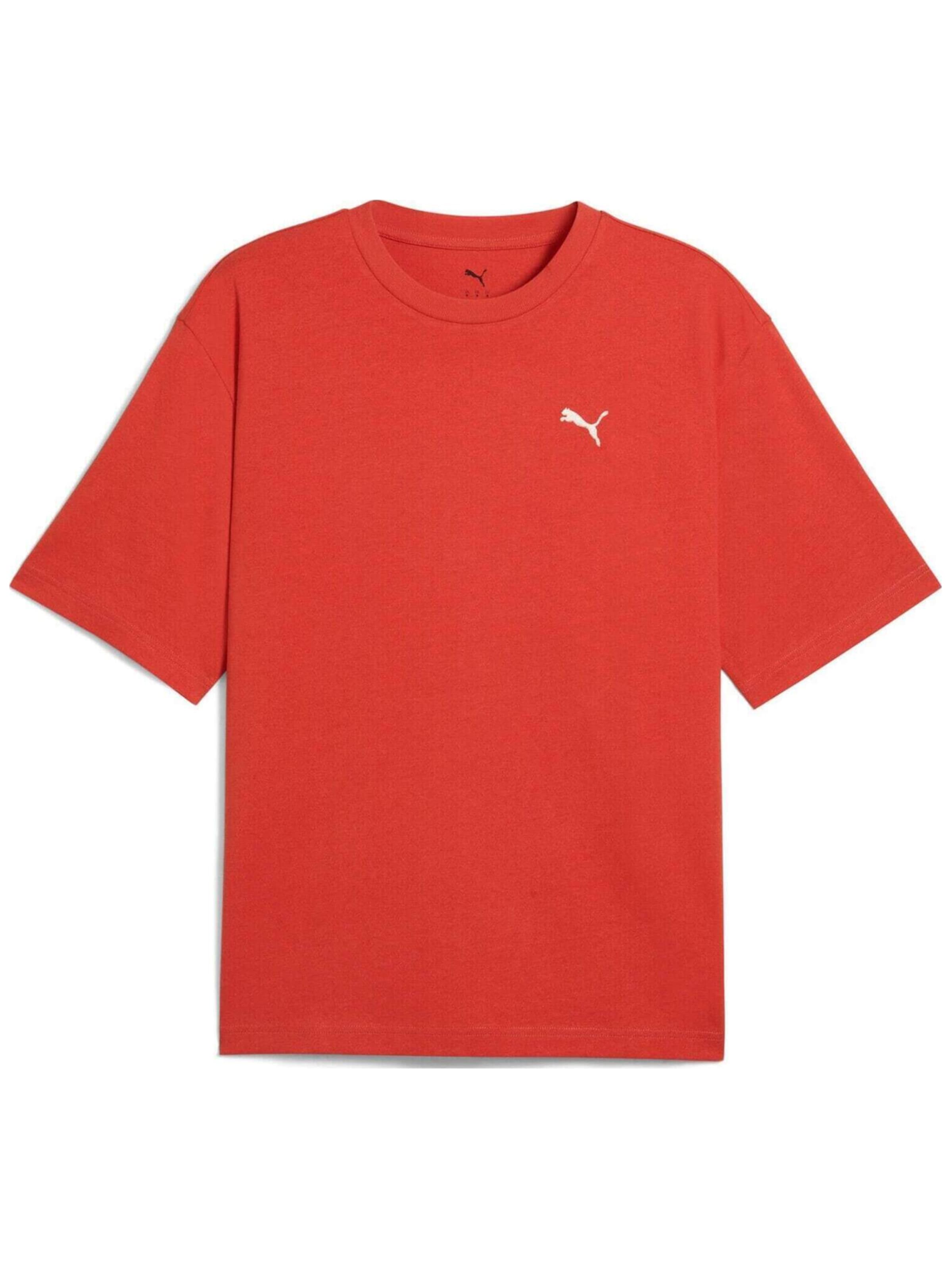 T-Shirt 'Puma Wardrobe Ess Boxy Tee' PUMA en rouge