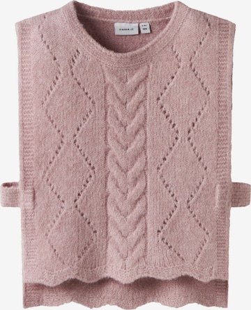 Gilet NAME IT en rose : devant