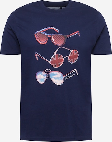 Ben Sherman T-Shirt 'SUMMER SHADES' in Blau: predná strana