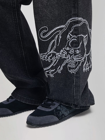 Ed Hardy Ohlapna forma Kavbojke 'Gothic Panther' | črna barva