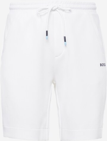 Regular Pantalon 'Headlo 1' BOSS en blanc : devant