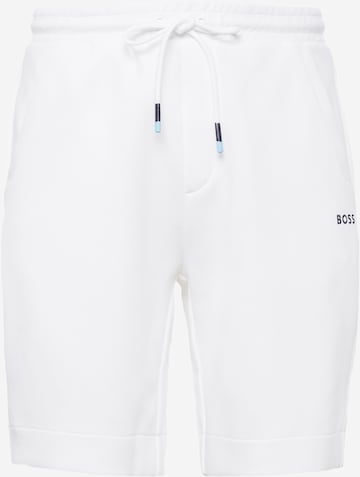 BOSS Green Trousers 'Headlo 1' in White: front