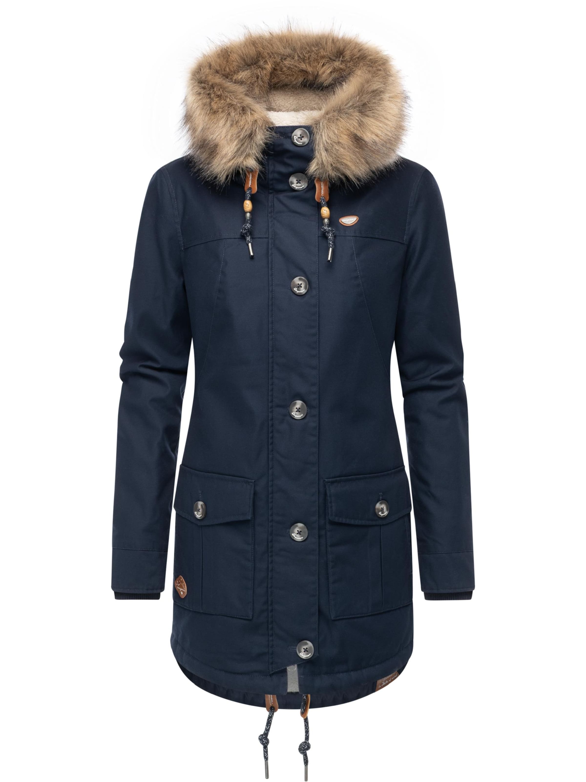 Ragwear Winter Jacket 'Jane' in Blue