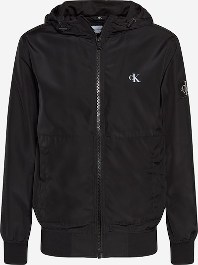 Calvin Klein Jeans Prehodna jakna | črna / bela barva, Prikaz izdelka