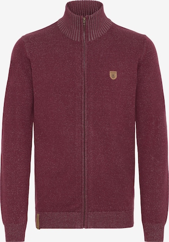 INDICODE JEANS Strickjacke 'Andy' in Rot: Vorderseite