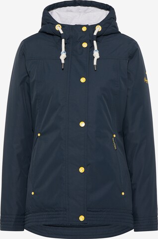 Schmuddelwedda Between-Season Jacket in Blue: front