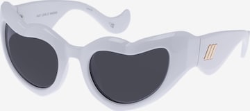 LE SPECS Sunglasses 'Fast Love' in White: front