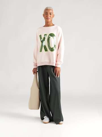 Sweat-shirt 'XO' miss goodlife en rose