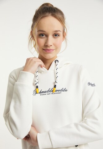 Schmuddelwedda Sweatshirt i hvit