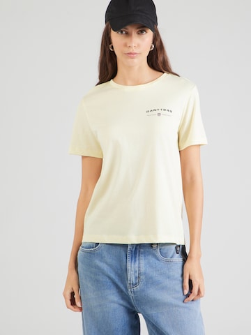 Maglietta di GANT in giallo: frontale