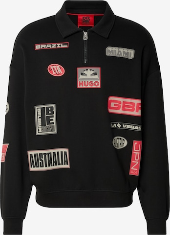 HUGO Collegepaita 'Danwyll' värissä musta: etupuoli