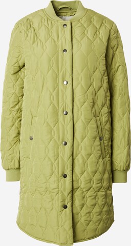 Kaffe Between-Seasons Coat 'Shally' in Green: front