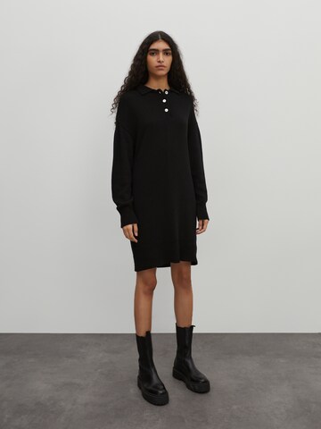 EDITED Knitted dress 'Larina' in Black