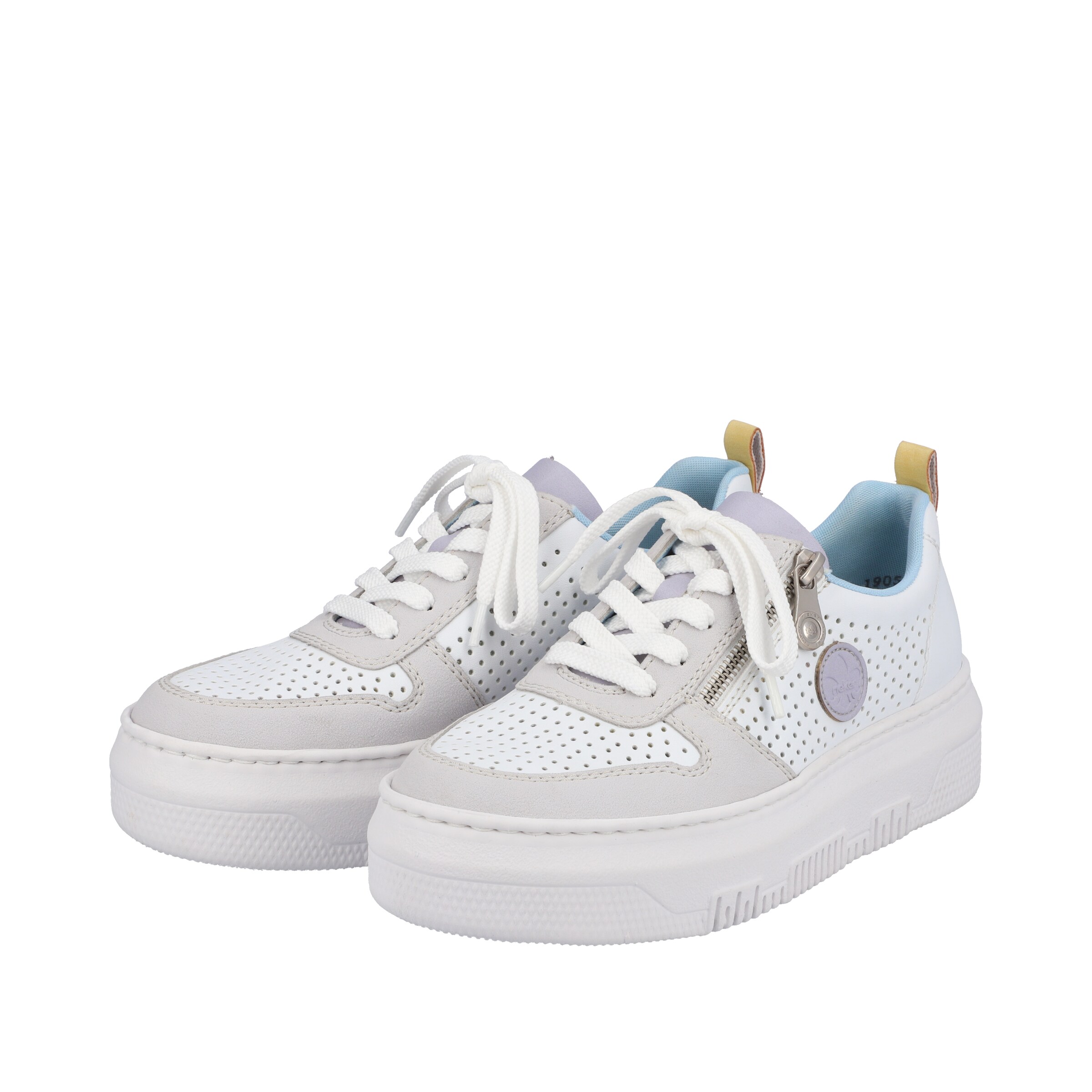 Baskets basses Rieker en blanc