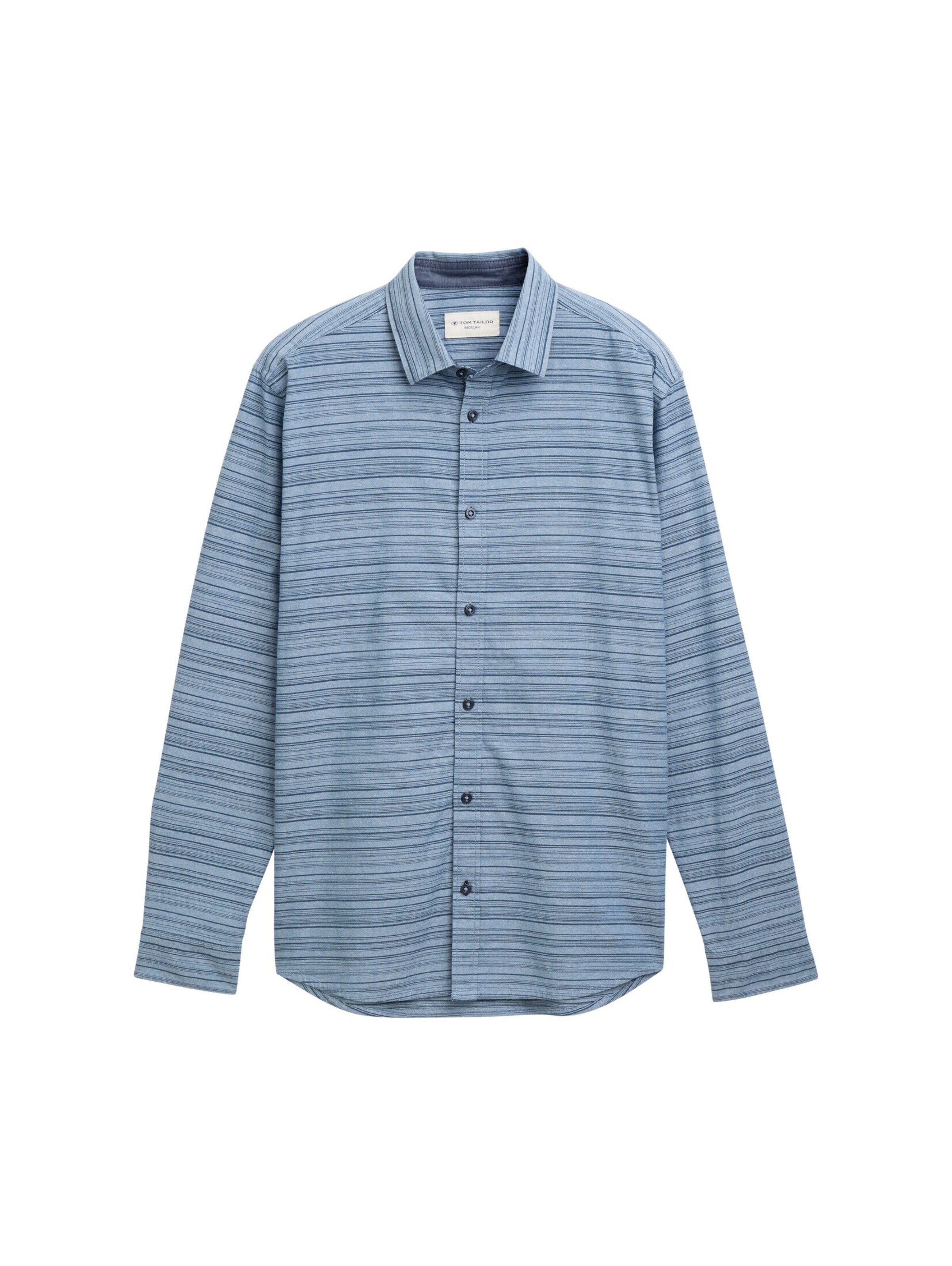 TOM TAILOR Regular fit Button Up Shirt in Blue: front