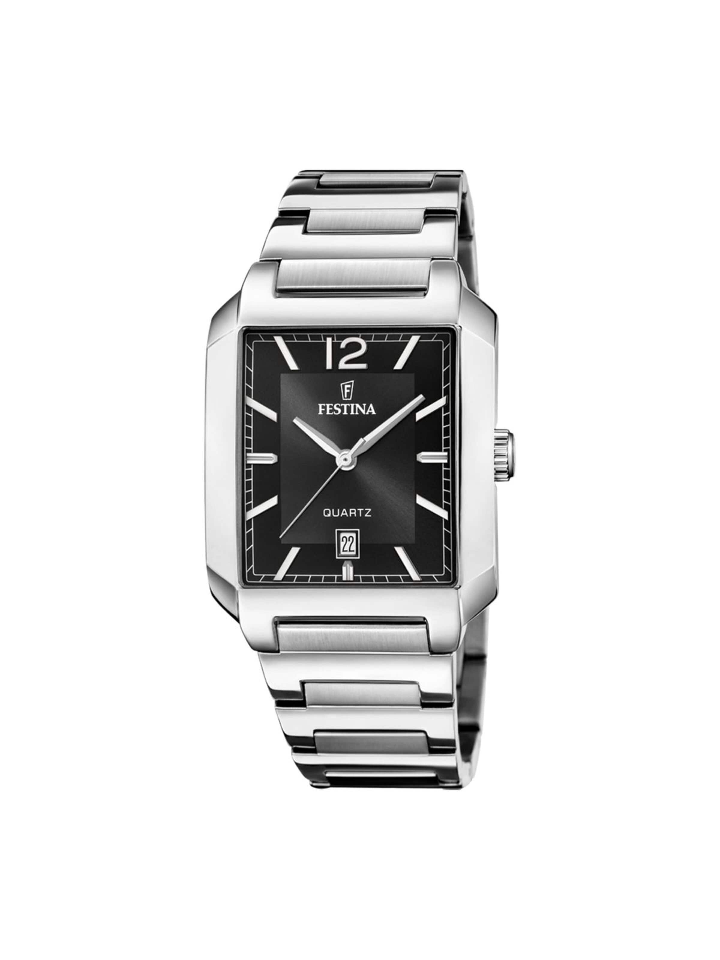 Montre à affichage analogique FESTINA en noir : devant