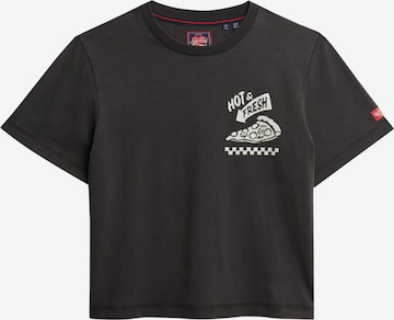 T-shirt 'Roadside Trade' Superdry en noir : devant
