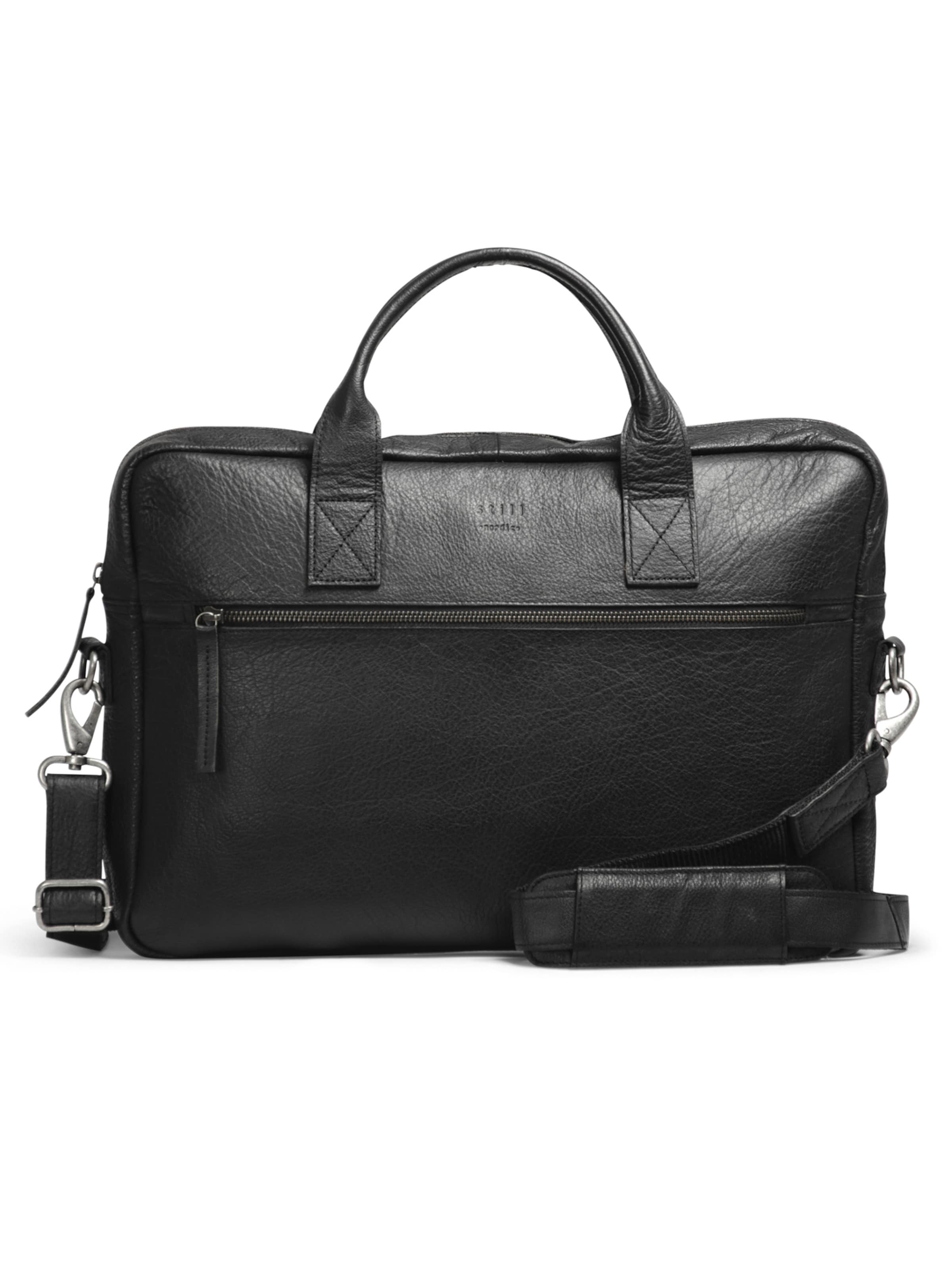 still Nordic Aktentasche 'Clean Brief' in Schwarz: Vorderseite