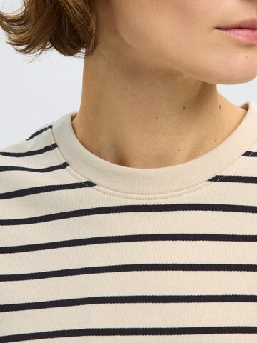 SELECTED FEMME Sweatshirt 'SLFELISE' in Beige