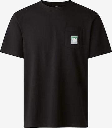 THE NORTH FACE Koszulka 'MOUNTAIN' w kolorze czarny: przód