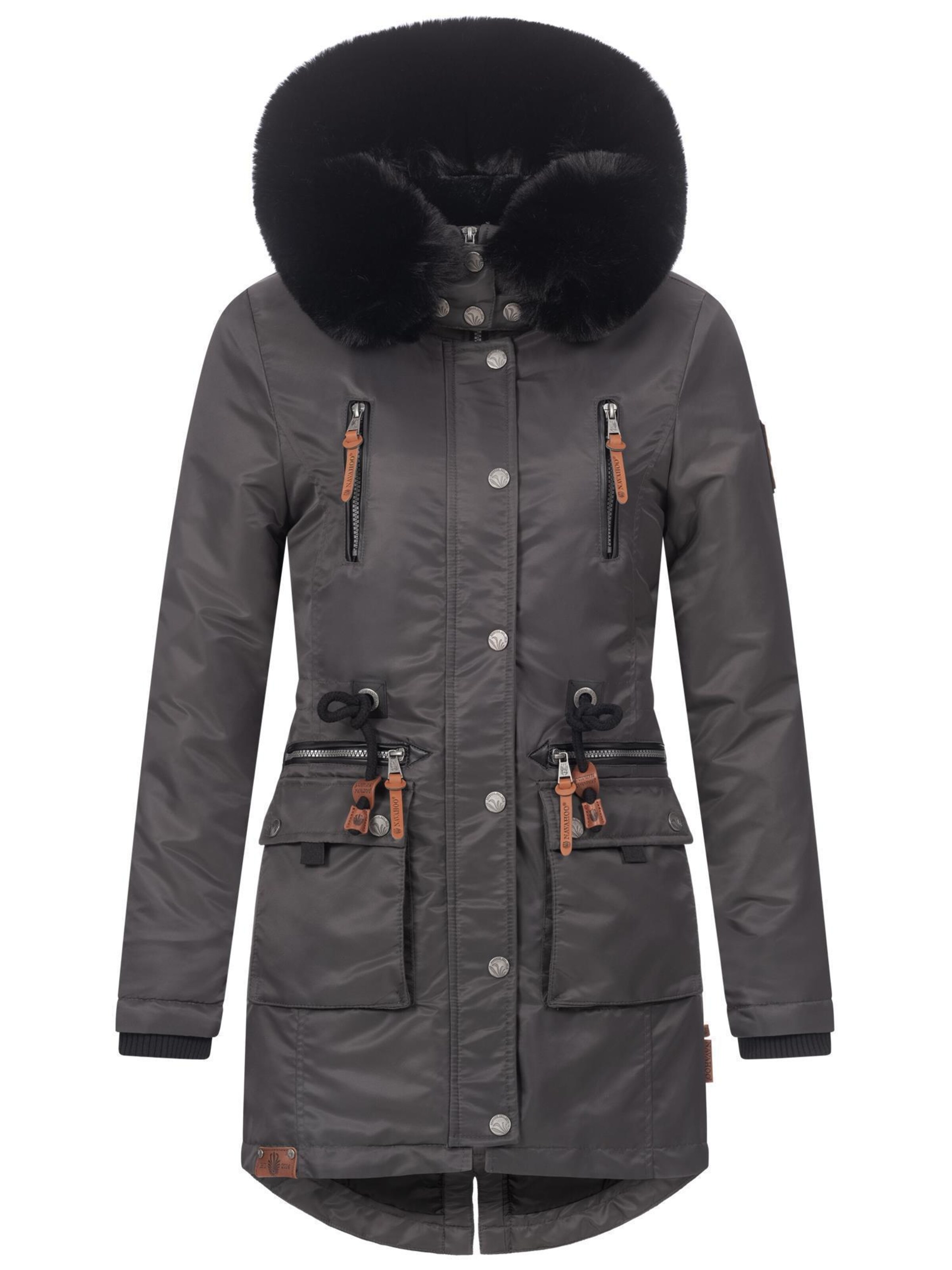 NAVAHOO Parka in Grau: Vorderseite
